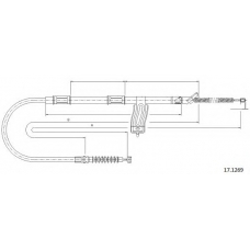 17.1269 CABOR Трос, стояночная тормозная система