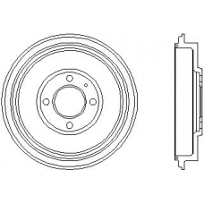 94029500 TEXTAR Тормозной барабан