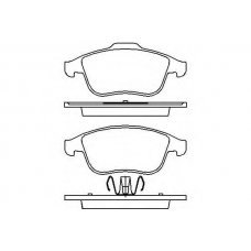MDB3030 MINTEX Комплект тормозных колодок, дисковый тормоз