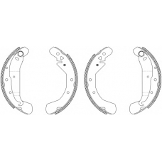 MSK232 MINTEX Комплект тормозных колодок