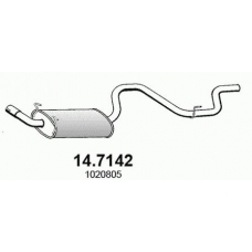 14.7142 ASSO Глушитель выхлопных газов конечный