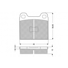 PF1016 PROCODIS FRANCE Комплект тормозных колодок, дисковый тормоз