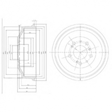 BF153 DELPHI Тормозной барабан