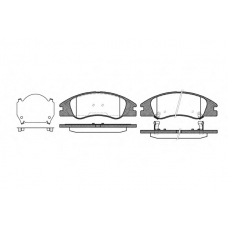 P10343.02 WOKING Комплект тормозных колодок, дисковый тормоз