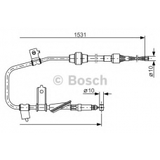 1 987 477 788 BOSCH Трос, стояночная тормозная система