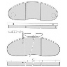 RA.0547.0 RAICAM Комплект тормозных колодок, дисковый тормоз
