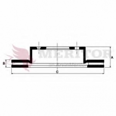 MBR5041 MERITOR Тормозной диск