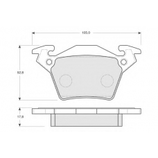 PF1289 PROCODIS FRANCE Комплект тормозных колодок, дисковый тормоз