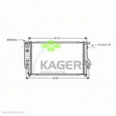 31-1435 KAGER Радиатор, охлаждение двигателя