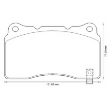573347B BENDIX Комплект тормозных колодок, дисковый тормоз