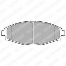 LP1390 DELPHI Комплект тормозных колодок, дисковый тормоз
