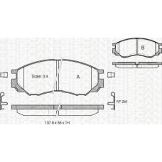 8110 42009 TRIDON Brake pads - front