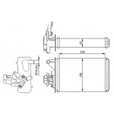 54281 NRF Теплообменник, отопление салона