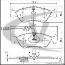 V30-8143-1 VEMO/VAICO Комплект тормозных колодок, дисковый тормоз