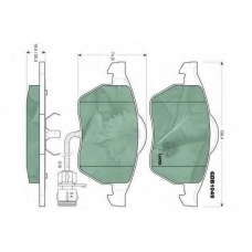 GDB1049 TRW Комплект тормозных колодок, дисковый тормоз