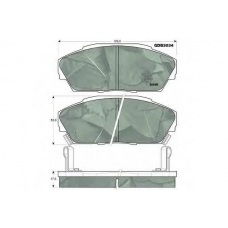 GDB3034 TRW Комплект тормозных колодок, дисковый тормоз