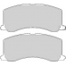 FD6834A NECTO Комплект тормозных колодок, дисковый тормоз