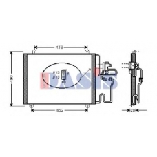 182340N AKS DASIS Конденсатор, кондиционер