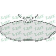 05P854 LPR Комплект тормозных колодок, дисковый тормоз