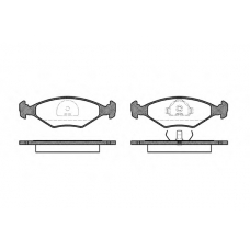 P3813.10 WOKING Комплект тормозных колодок, дисковый тормоз