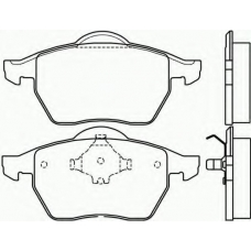 2184802 TEXTAR Комплект тормозных колодок, дисковый тормоз