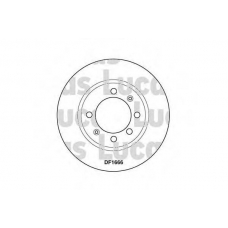 DF1666 TRW Тормозной диск