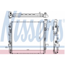 62625A NISSENS Радиатор, охлаждение двигателя