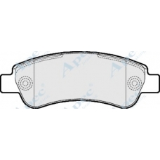 PAD1589 APEC Комплект тормозных колодок, дисковый тормоз
