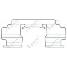 KIT1034 APEC Комплектующие, тормозные колодки