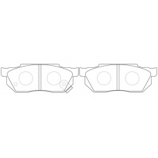 FP0256 FIT Комплект тормозных колодок, дисковый тормоз