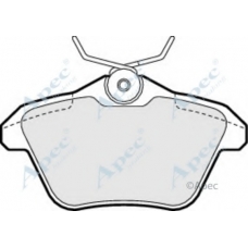 PAD943 APEC Комплект тормозных колодок, дисковый тормоз