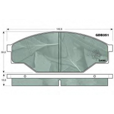 GDB351 TRW Комплект тормозных колодок, дисковый тормоз