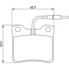 363700201125 MAGNETI MARELLI Комплект тормозных колодок, дисковый тормоз