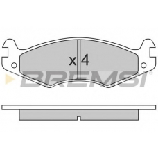 BP2459 BREMSI Комплект тормозных колодок, дисковый тормоз