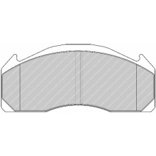 FCV1388B FERODO Комплект тормозных колодок, дисковый тормоз