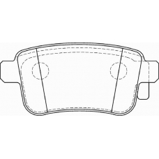 FD7397A NECTO Комплект тормозных колодок, дисковый тормоз