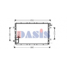 512016N AKS DASIS Конденсатор, кондиционер