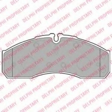 LP2042 DELPHI Комплект тормозных колодок, дисковый тормоз