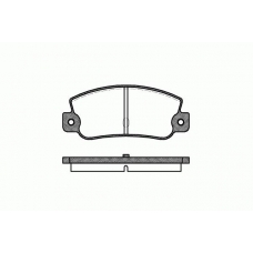 0025.30 REMSA Комплект тормозных колодок, дисковый тормоз