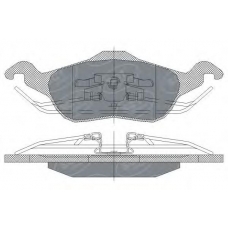 SP 237 SCT Комплект тормозных колодок, дисковый тормоз