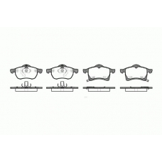 0683.02 REMSA Комплект тормозных колодок, дисковый тормоз