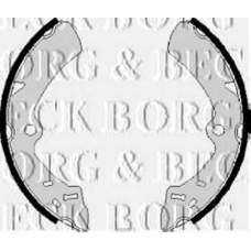 BBS6073 BORG & BECK Комплект тормозных колодок