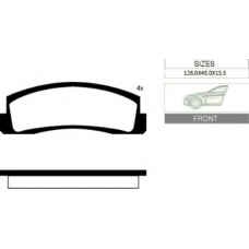 1061 F Goodwill Комплект тормозных колодок, дисковый тормоз