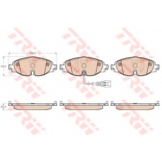 GDB1956 TRW Комплект тормозных колодок, дисковый тормоз