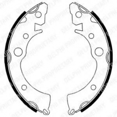 LS1646 DELPHI Комплект тормозных колодок