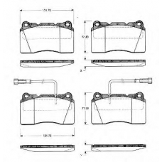 BLF1080 QUINTON HAZELL Комплект тормозных колодок, дисковый тормоз