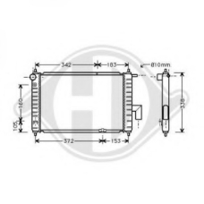 8693015 DIEDERICHS Радиатор, охлаждение двигателя