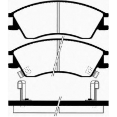 J PA-710AF JAPANPARTS Комплект тормозных колодок, дисковый тормоз