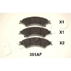 50351 JAPKO Комплект тормозных колодок, дисковый тормоз