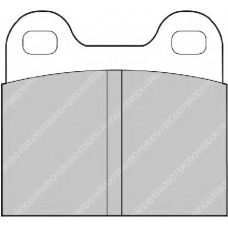 FDB3M FERODO Комплект тормозных колодок, дисковый тормоз